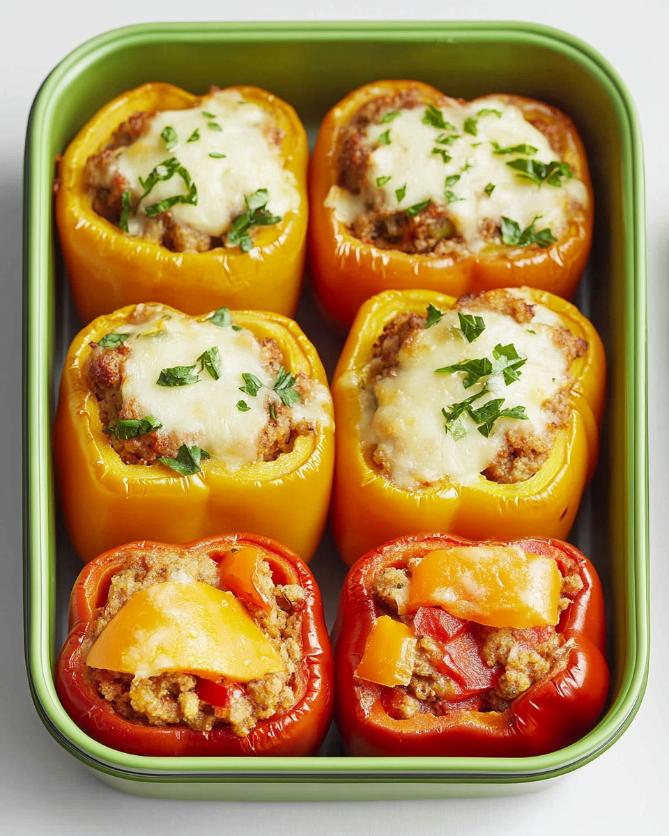 Sausage & Rice Stuffed Bell Peppers