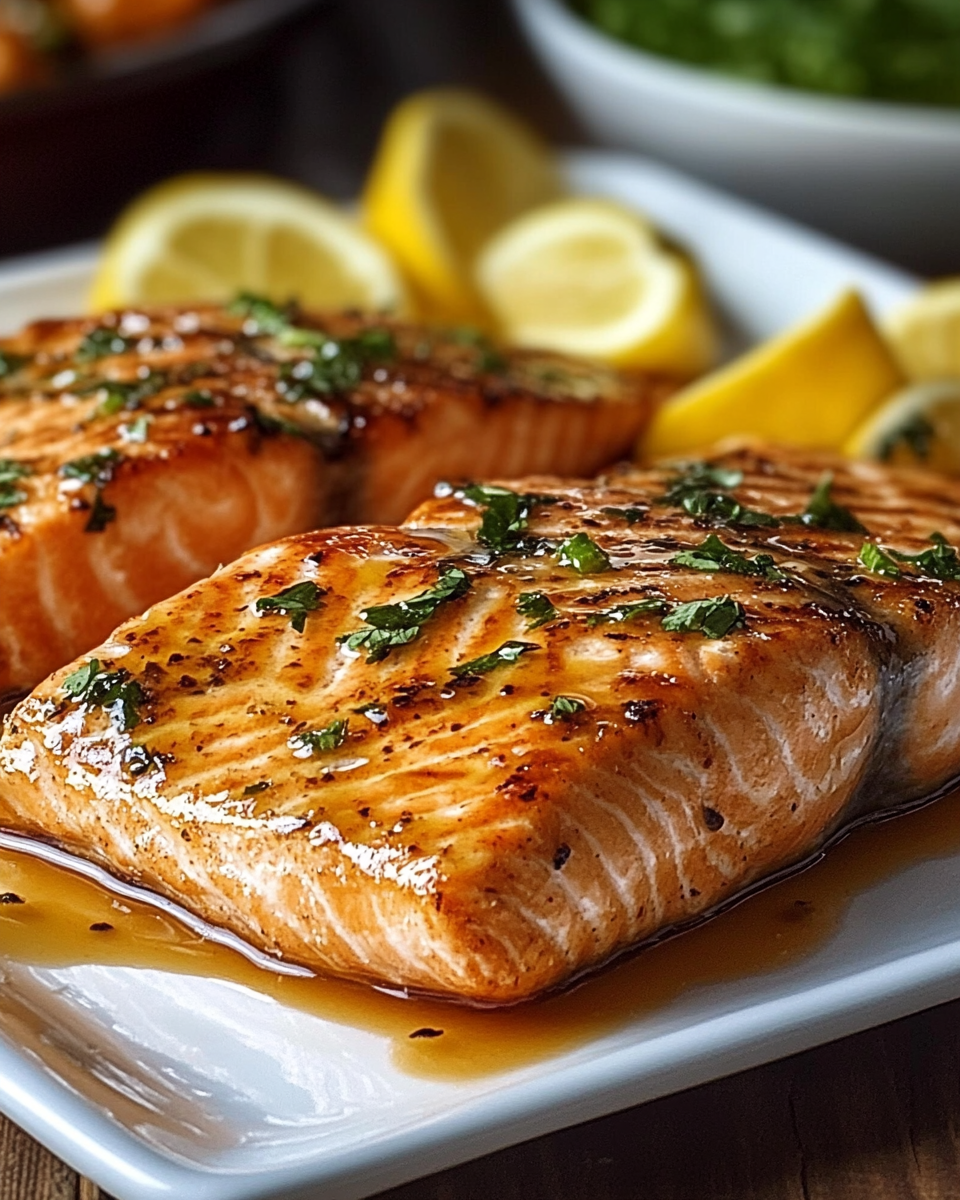Texas Roadhouse Style Baked Salmon