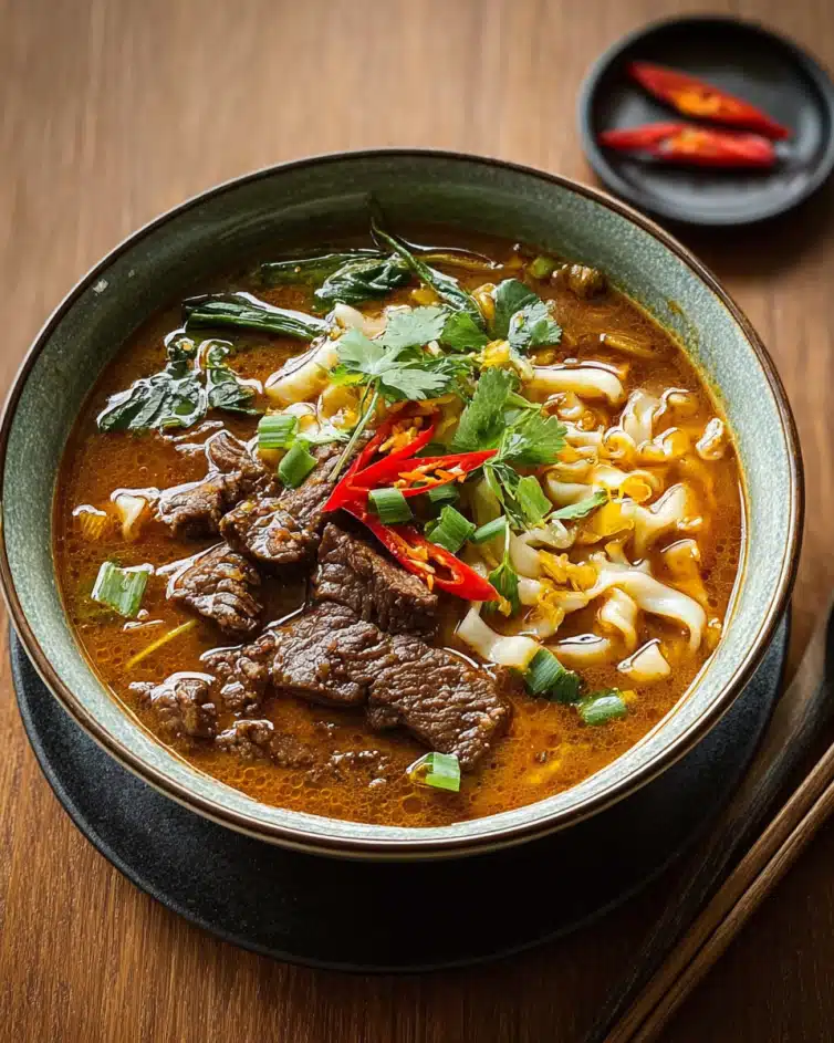 Satay Beef Noodle Soup