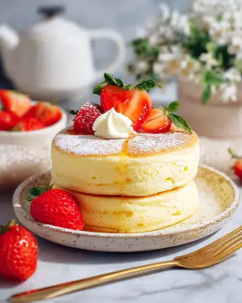 Jiggly Japanese Soufflé Pancakes