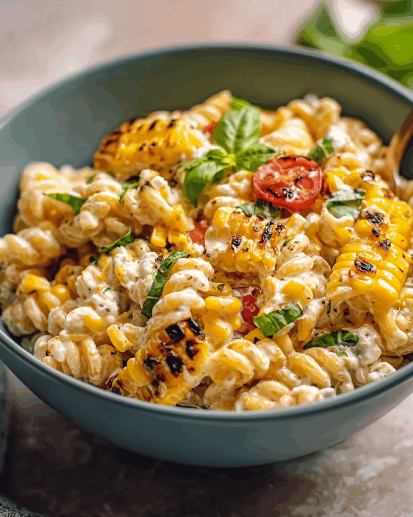 Creamy Street Corn Pasta Salad
