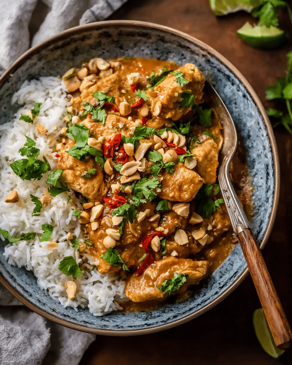Slow Cooker Thai Peanut Chicken