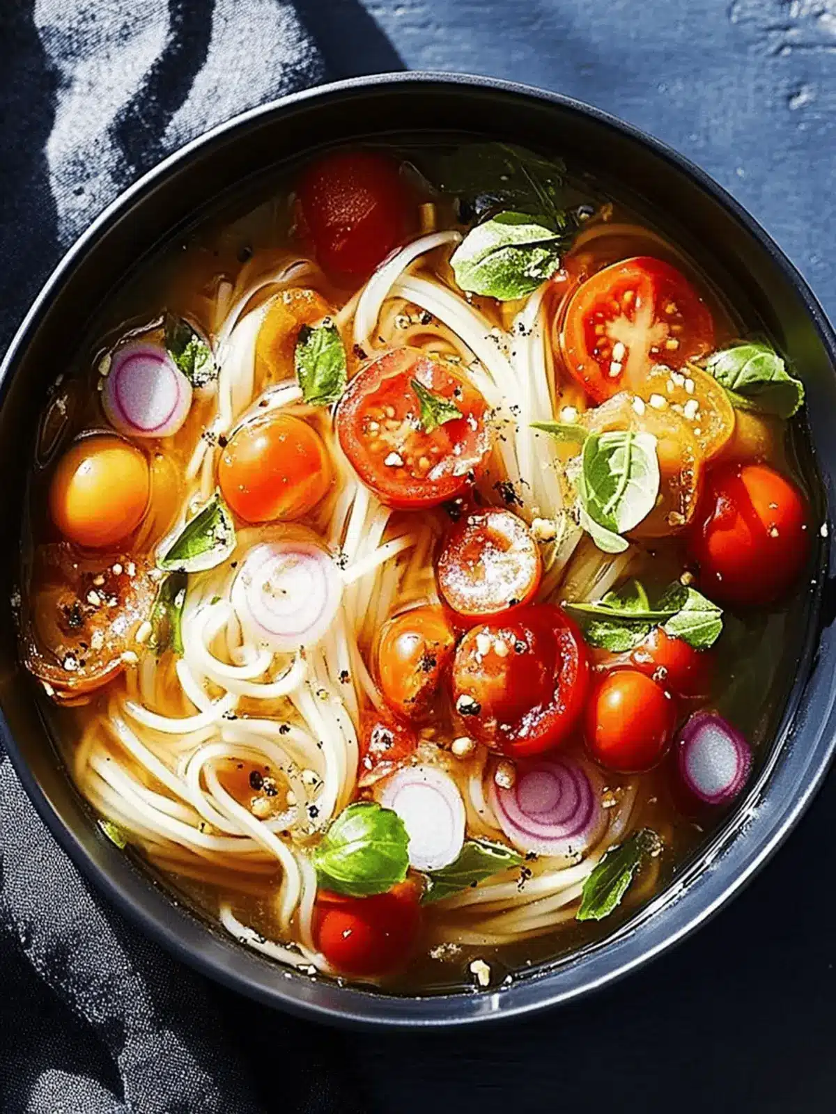 Cold Noodles With Tomatoes