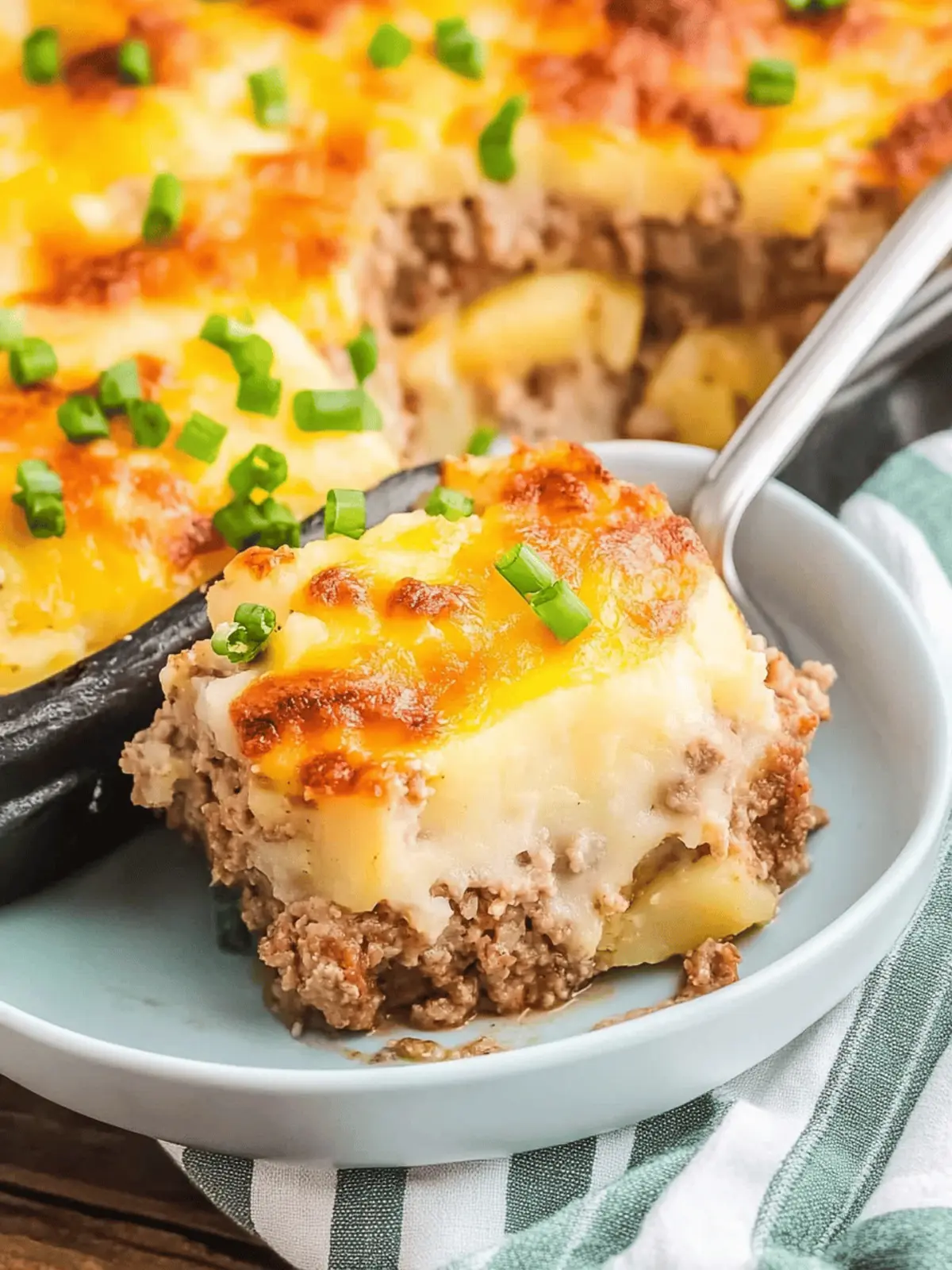 Loaded Potato Meatloaf Casserole