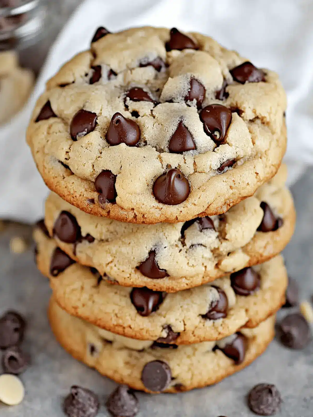 Thick Chocolate Chip Cookies