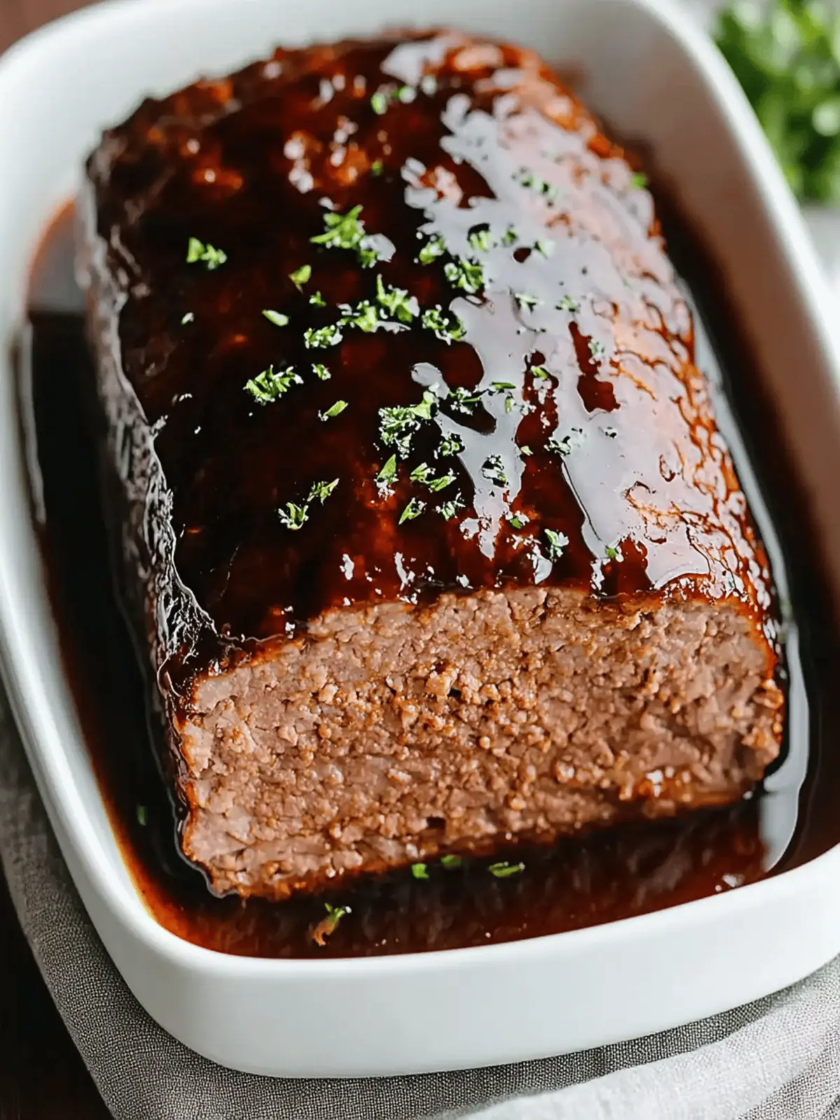 Balsamic Glazed Meatloaf