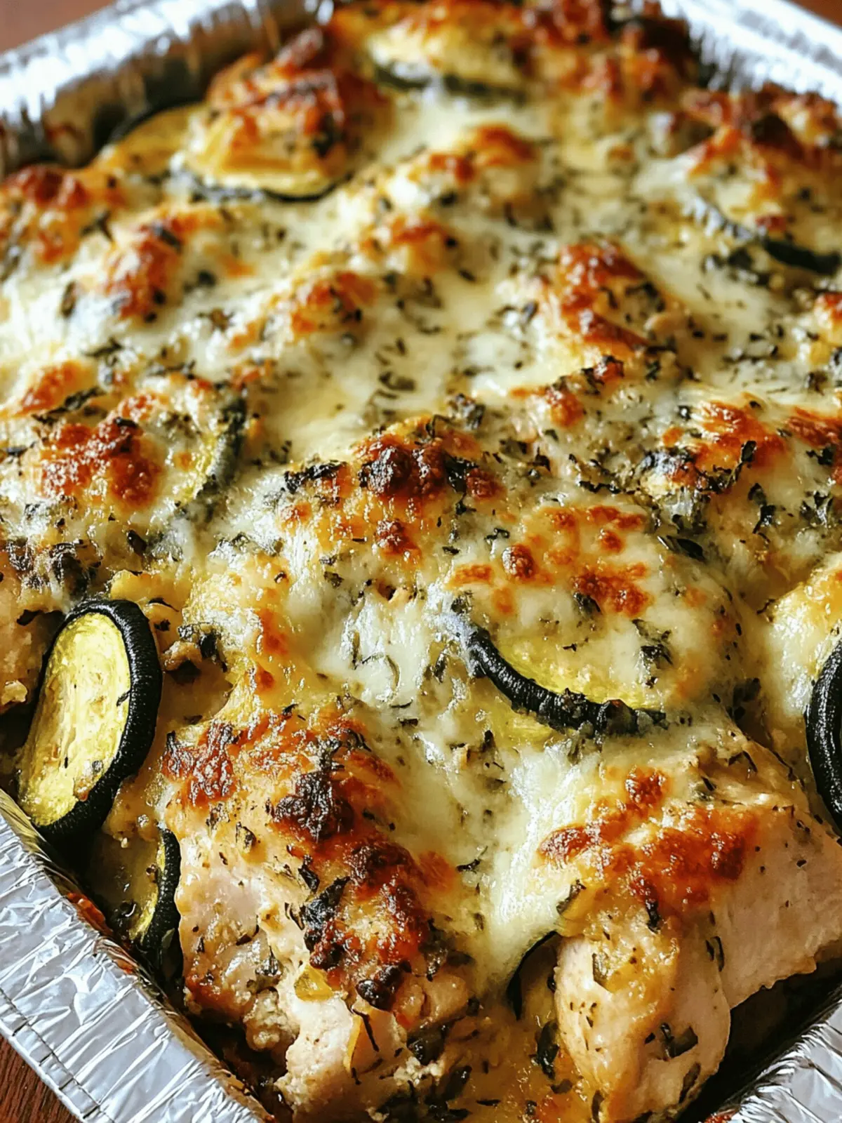 Easy Italian Chicken and Zucchini Bake
