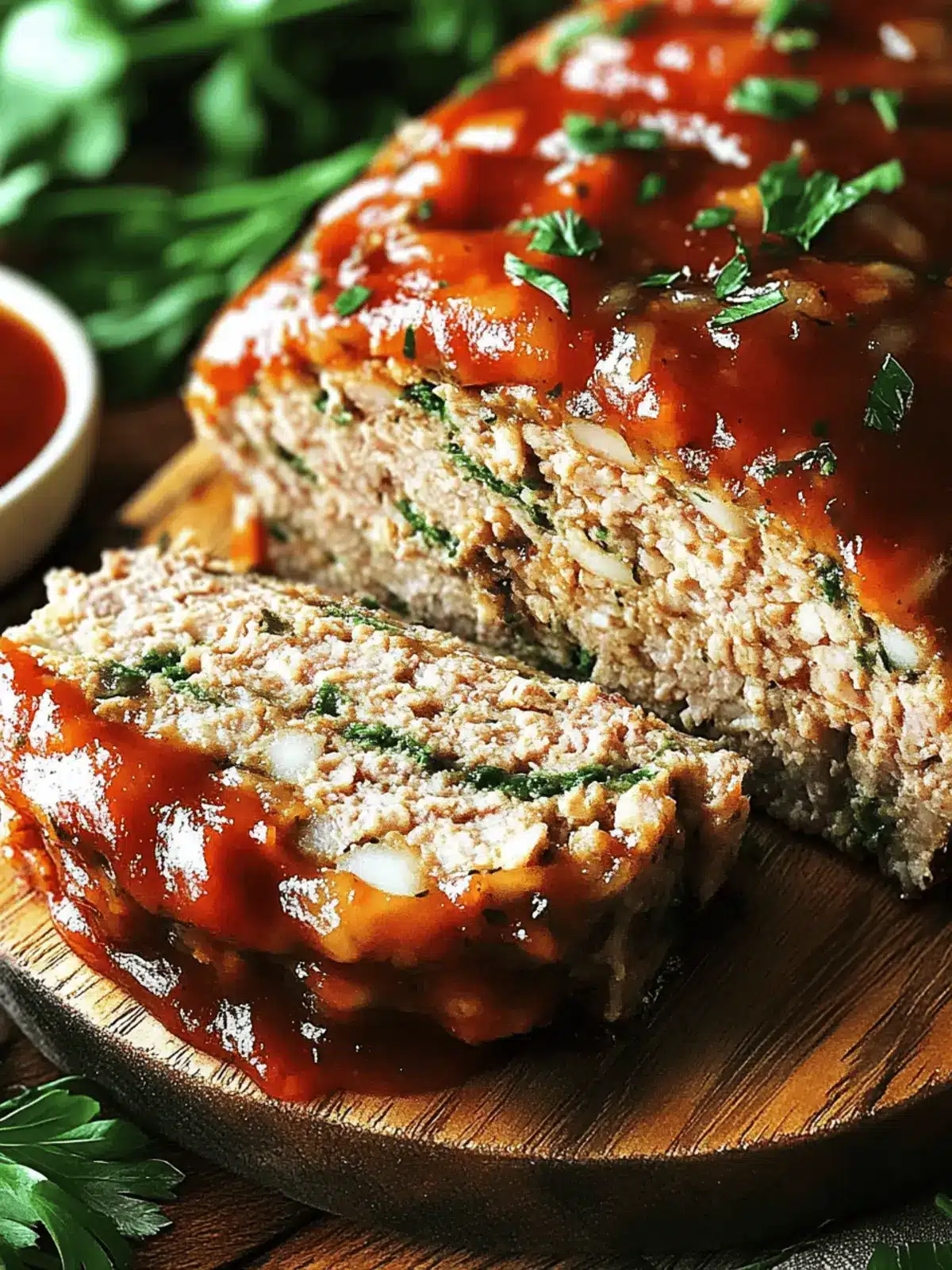 Garlic Herb Turkey Meatloaf