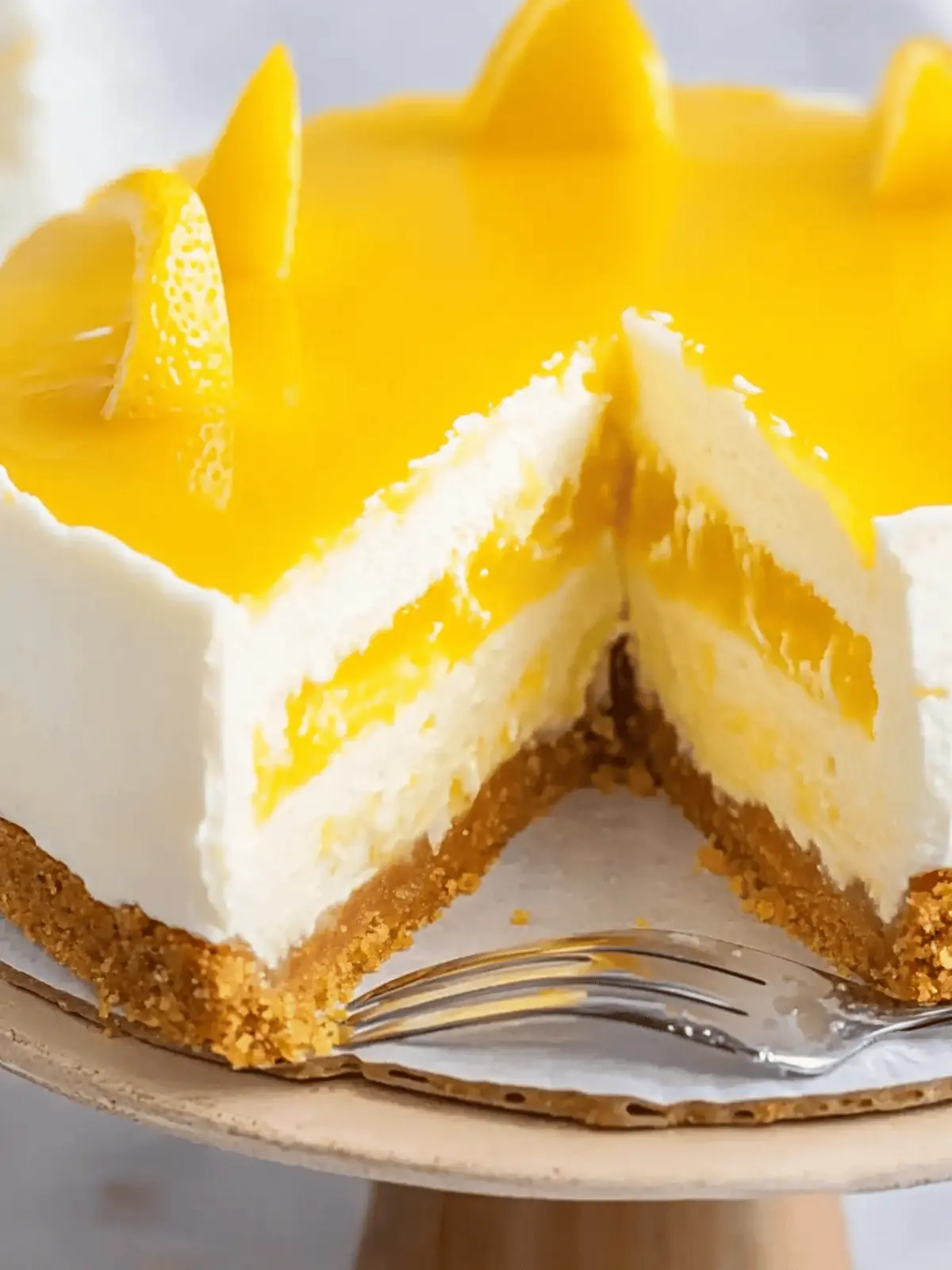 No Bake Lemon Curd Cheesecake: Simply Refreshing Delight