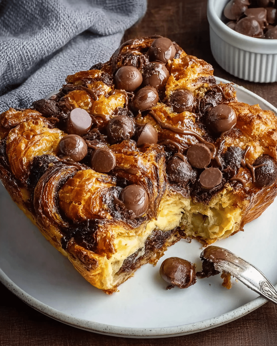 Chocolate Croissant Breakfast Bake