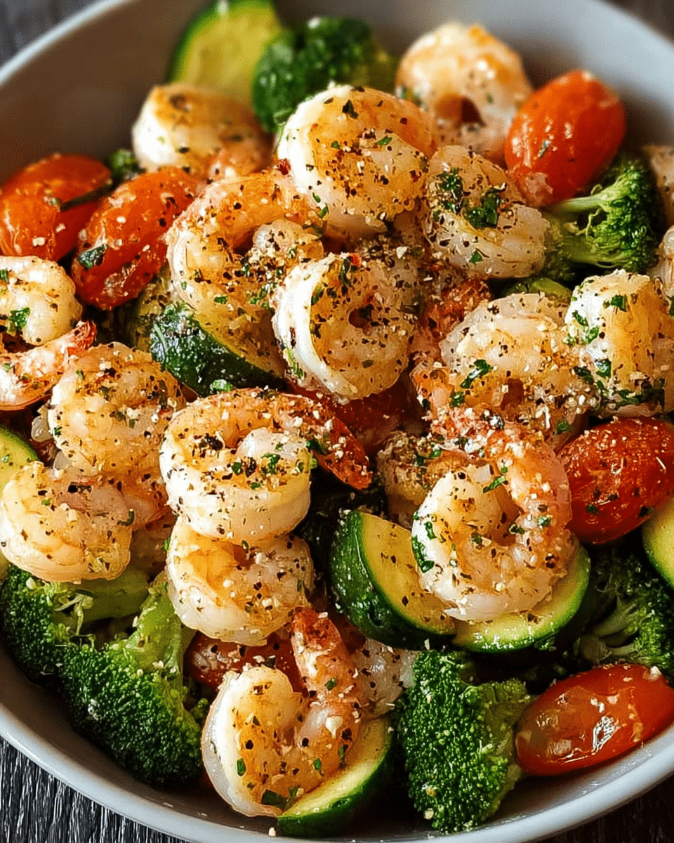 Garlic Parmesan Shrimp & Veggies