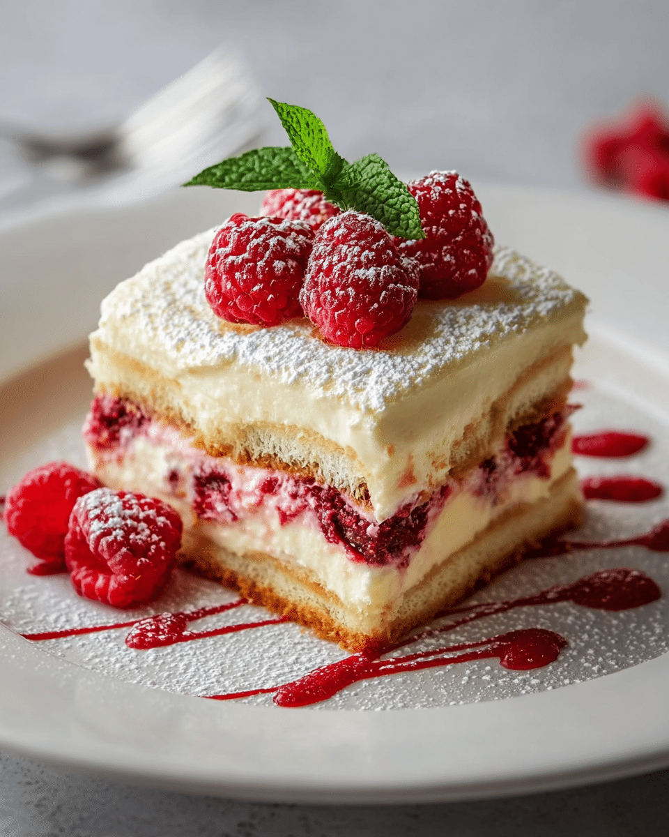 White Chocolate Raspberry Tiramisu
