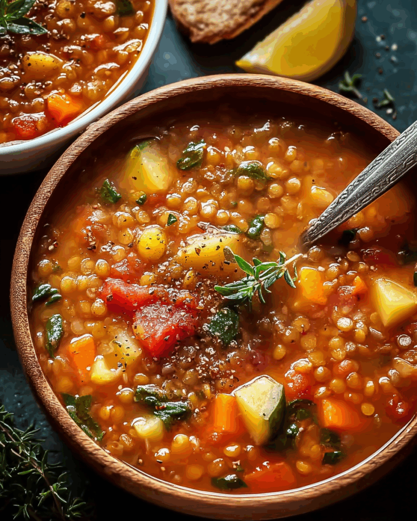 Hearty Lentil Vegetable Soup