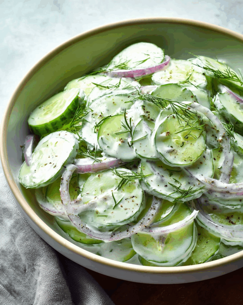 Creamy Cucumber Salad