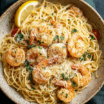 Lemon Garlic Parmesan Shrimp Pasta