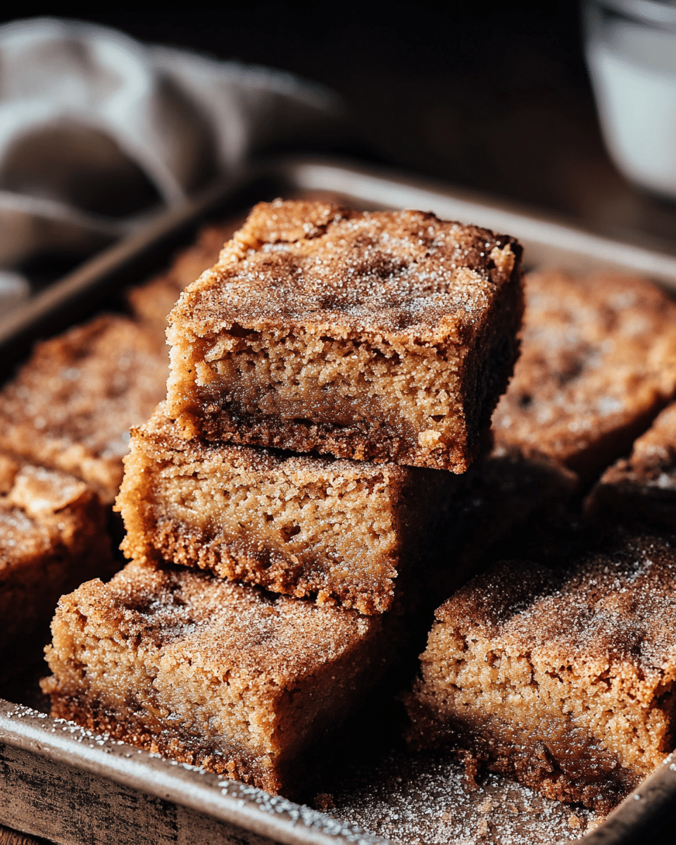 Cinnamon Sugar Blondies