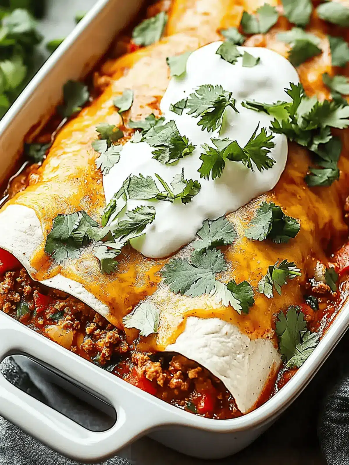 Easy Ground Beef Enchiladas