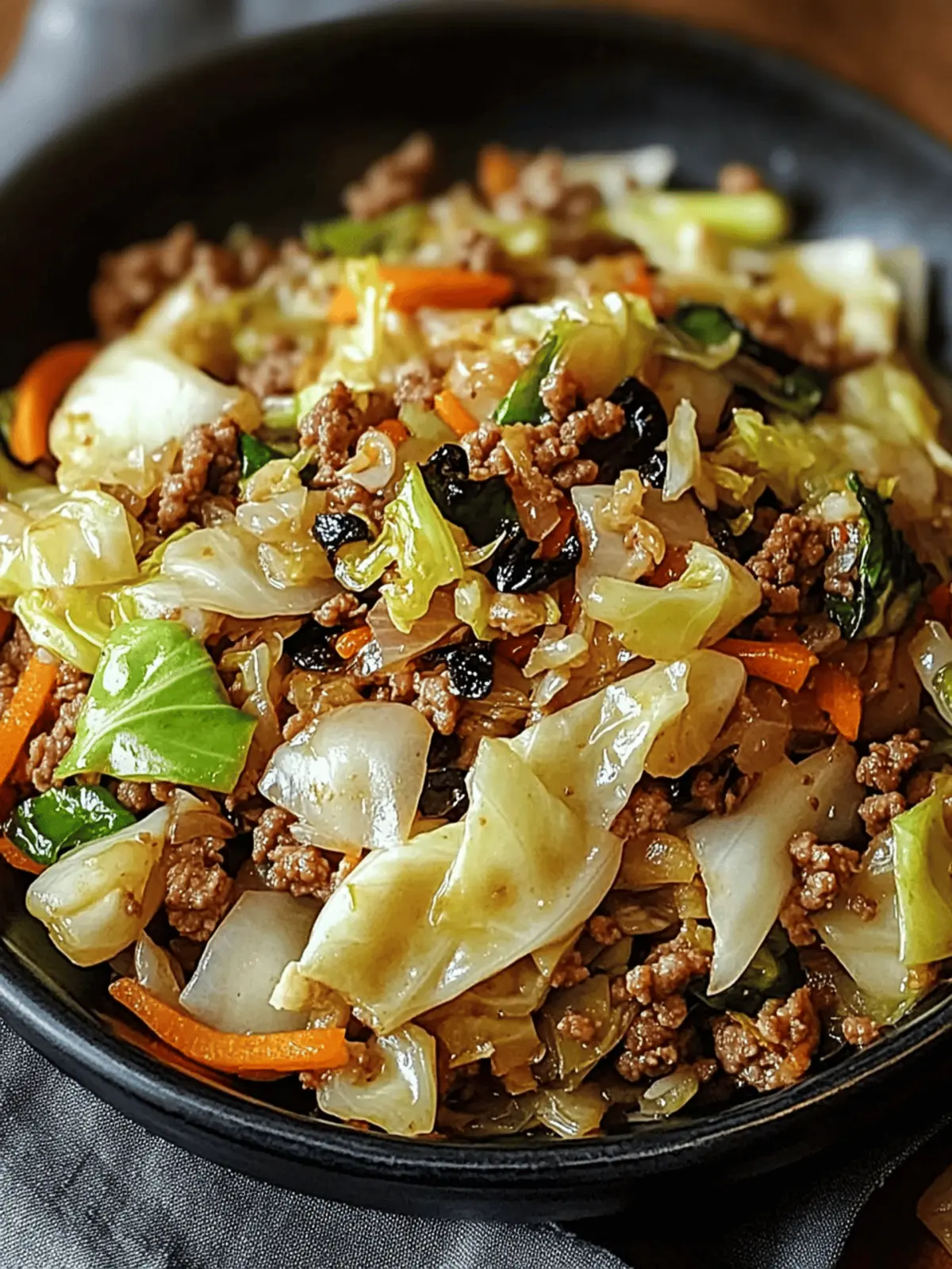 Savory Chinese Ground Beef and Cabbage Stir-Fry in 25 Minutes