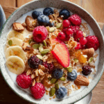 Healthy Morning Muesli with Fresh Fruits