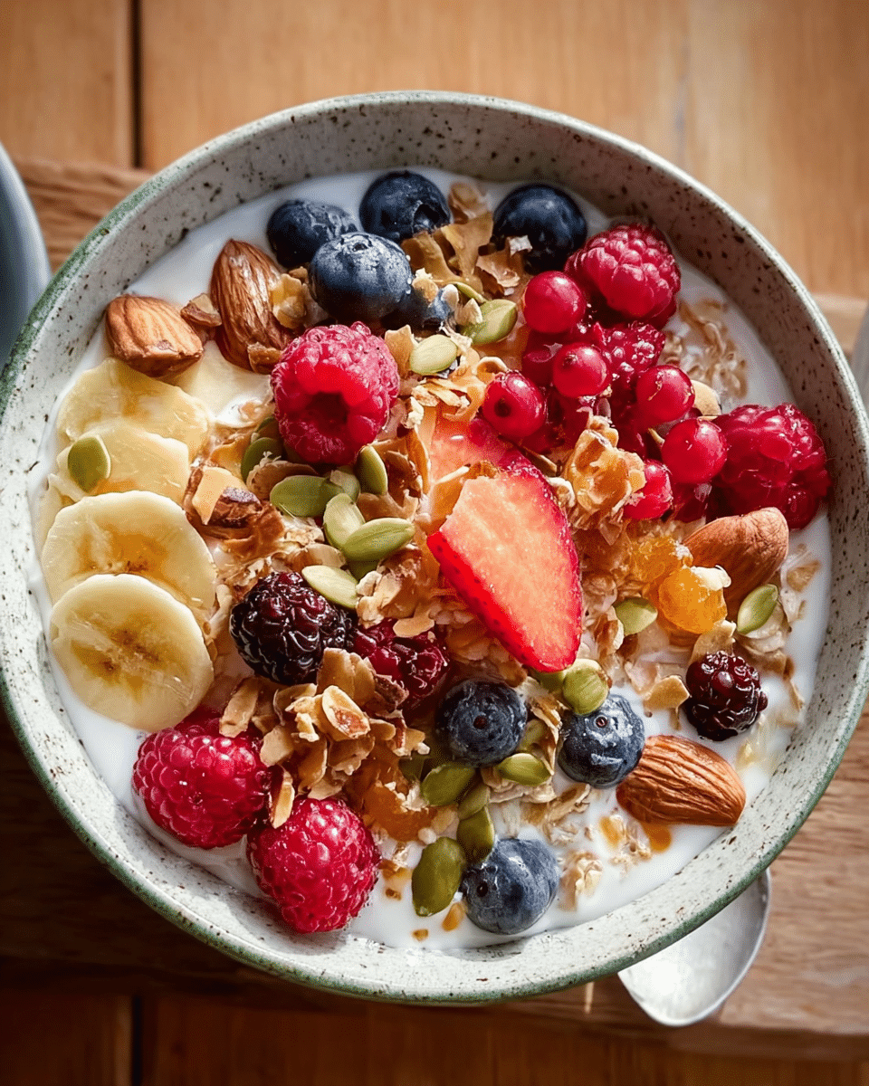 Healthy Morning Muesli with Fresh Fruits