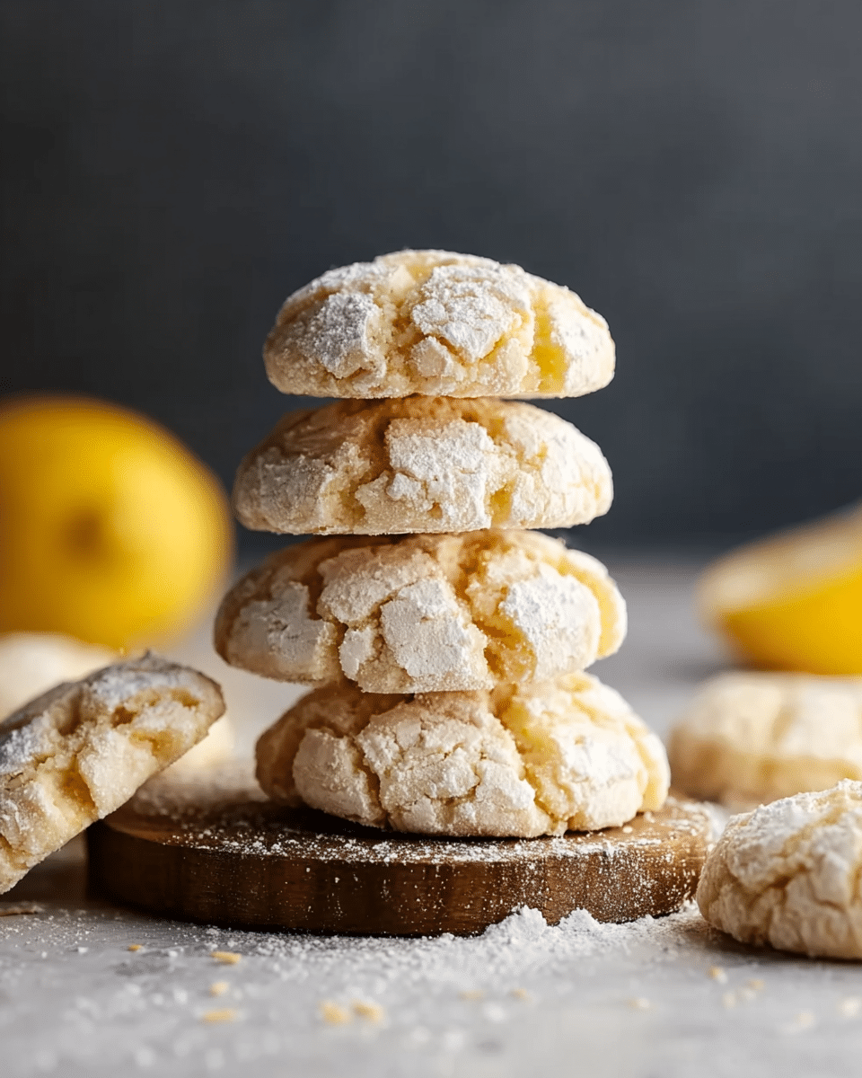 Lemon Crinkle Cookies