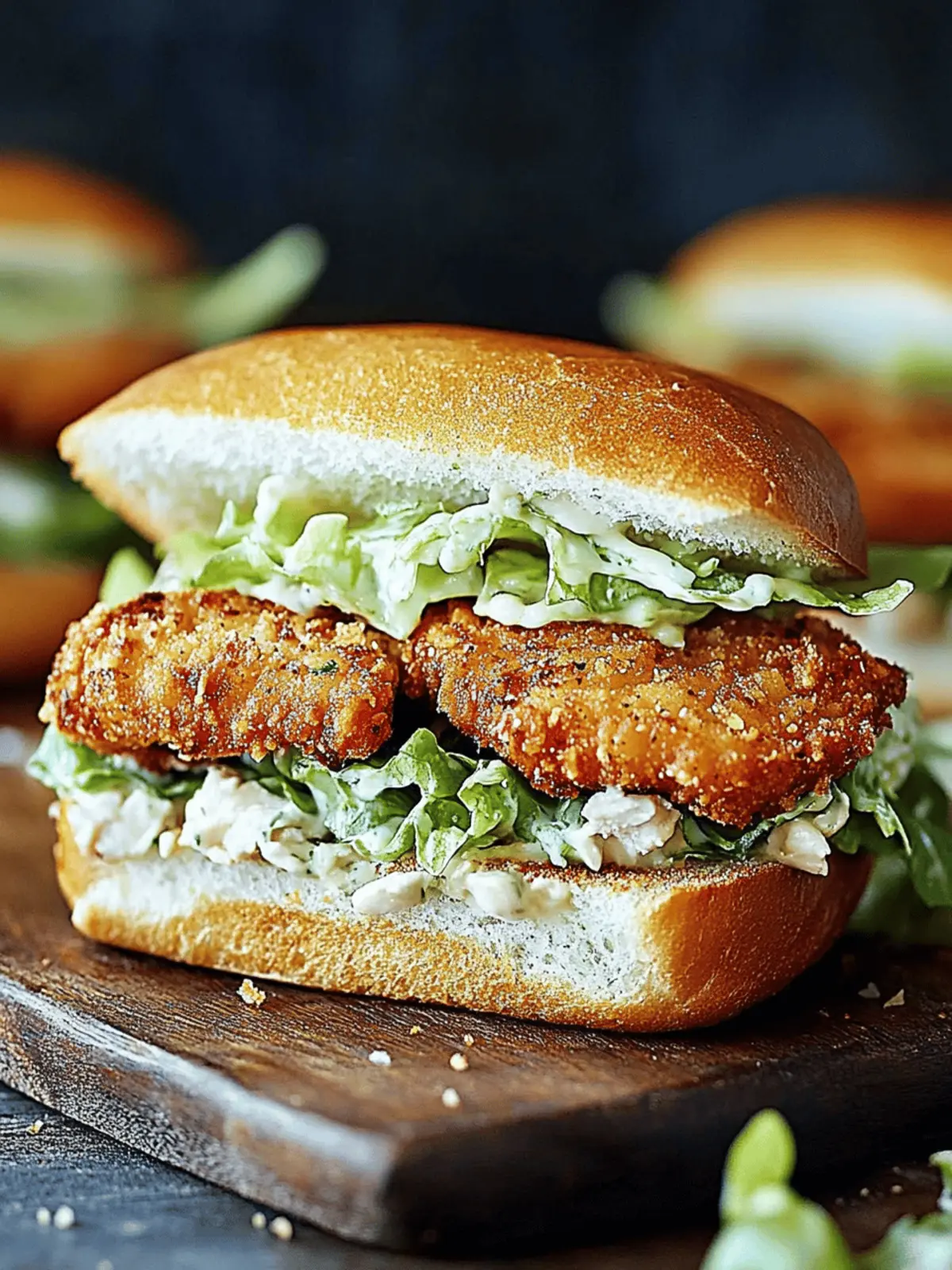 Crispy Chicken Caesar Sandwich for a Flavorful Lunch Twist