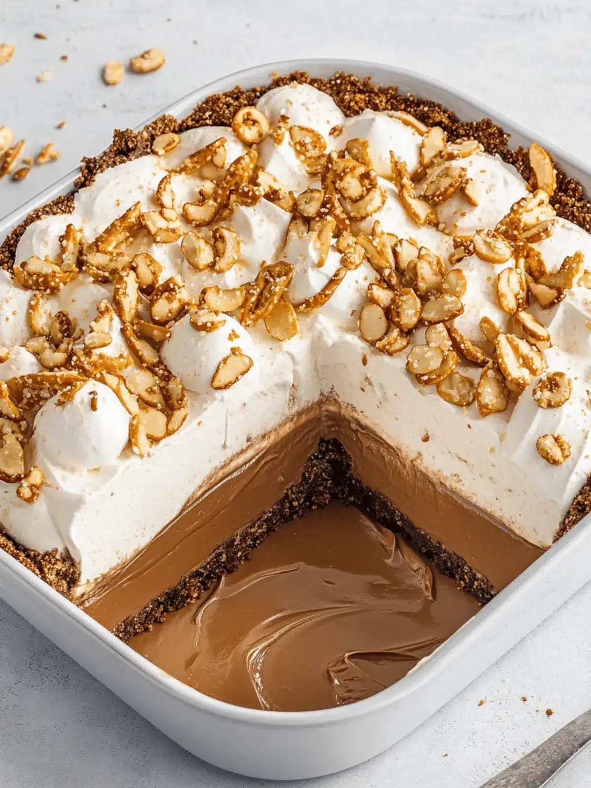 Peanut Butter Chocolate Pretzel Pie
