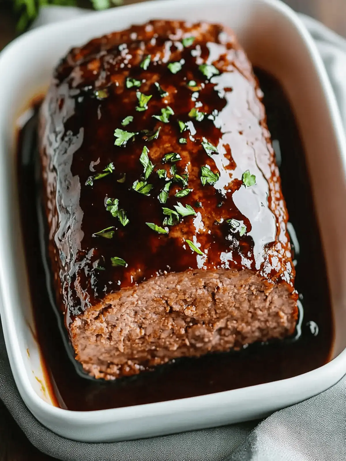 Balsamic Glazed Meatloaf