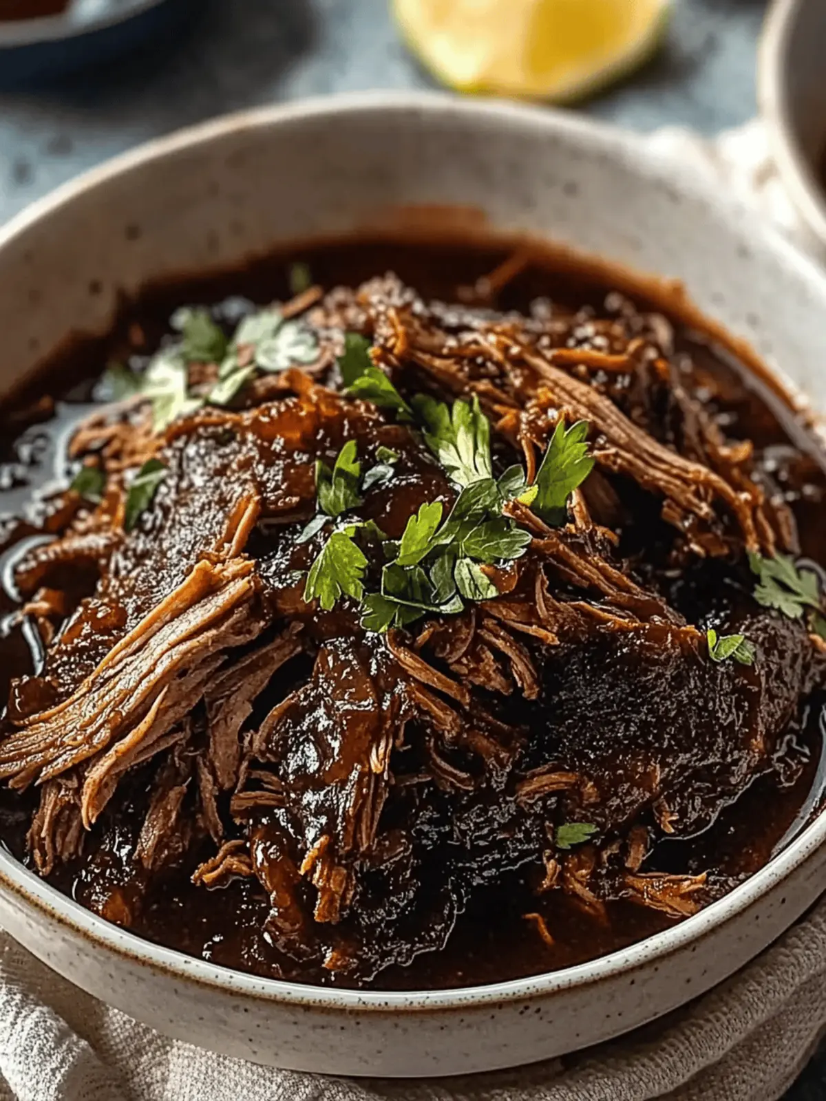 Caramelized Pulled Beef Brisket