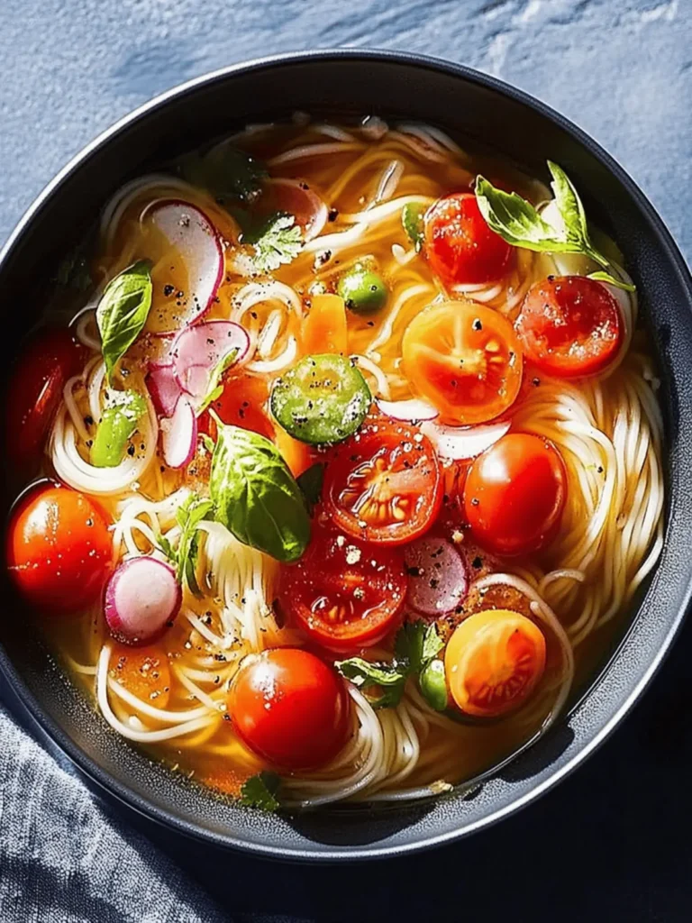 Cold Noodles With Tomatoes