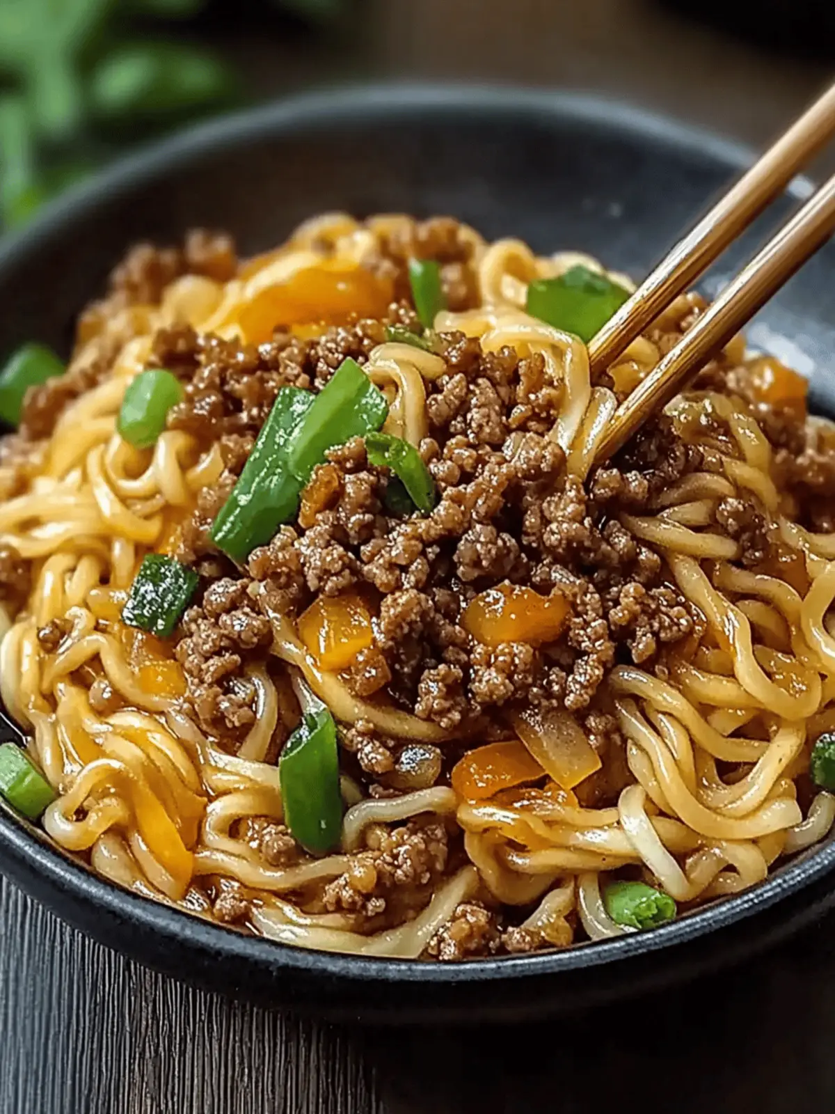 Mongolian Ground Beef Noodles: 20-Minute Family Delight