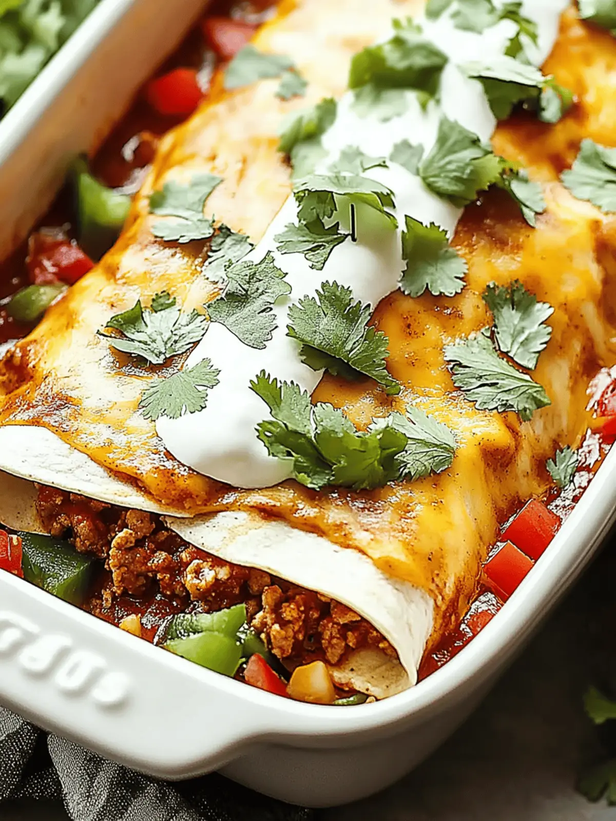 Easy Ground Beef Enchiladas