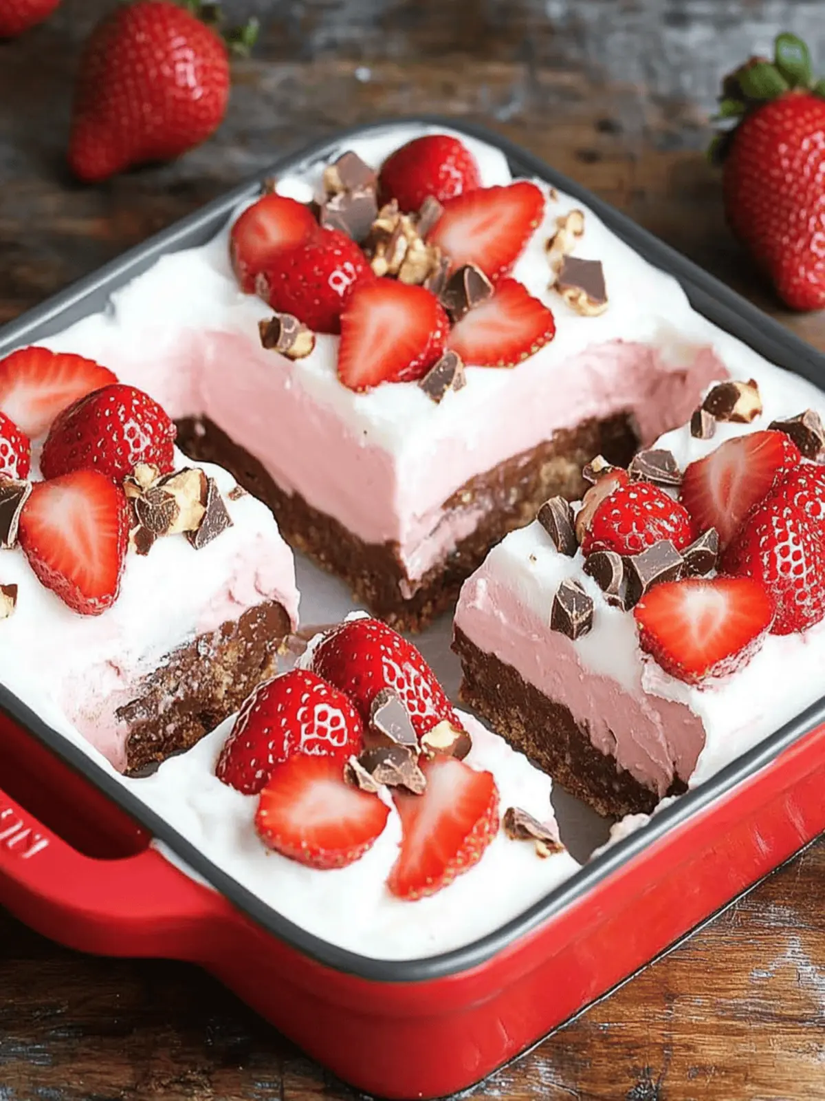 Strawberry Chocolate Dessert Bars
