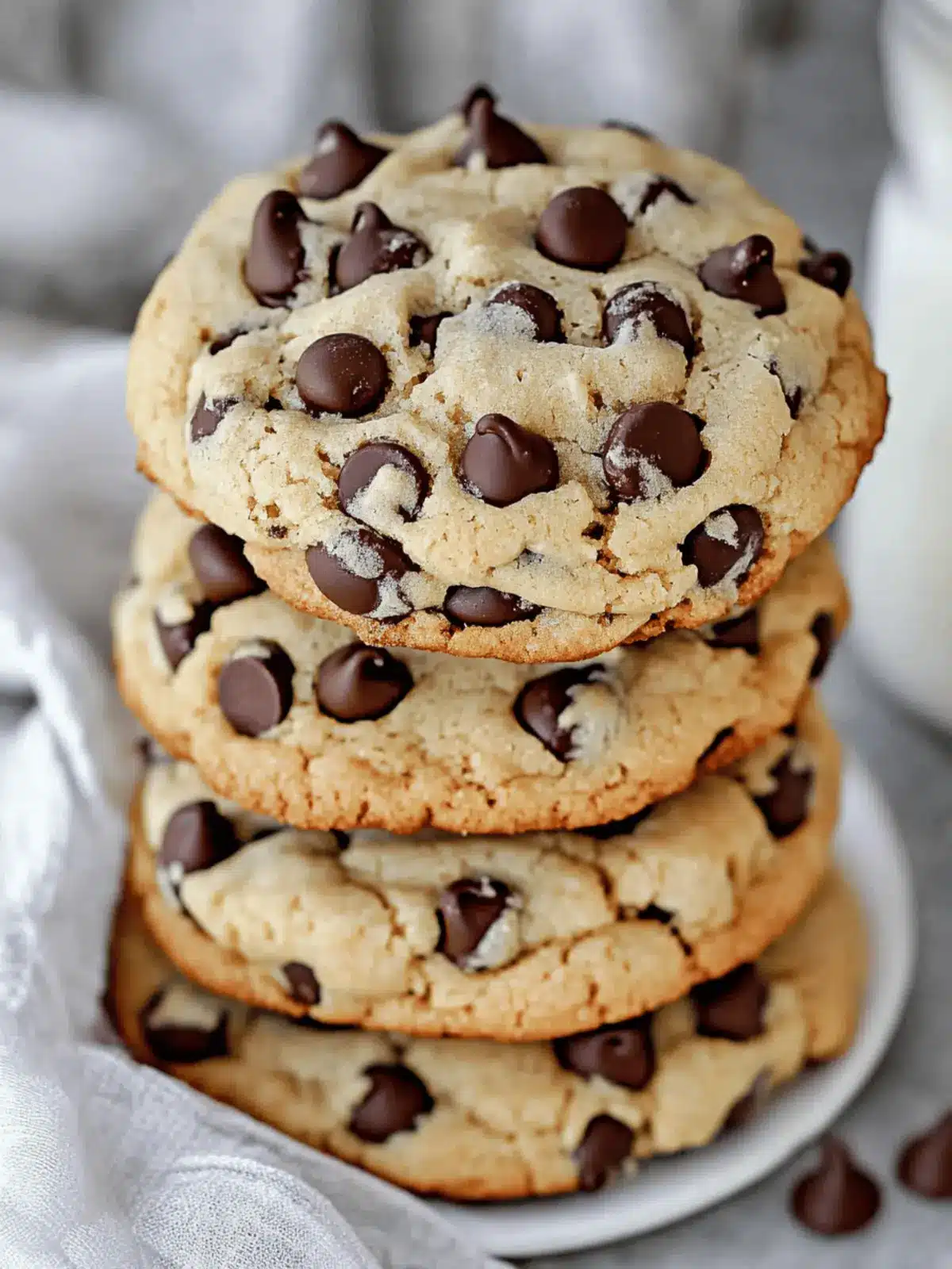 Thick Chocolate Chip Cookies