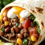 Beef, Bean, and Cheese Burritos