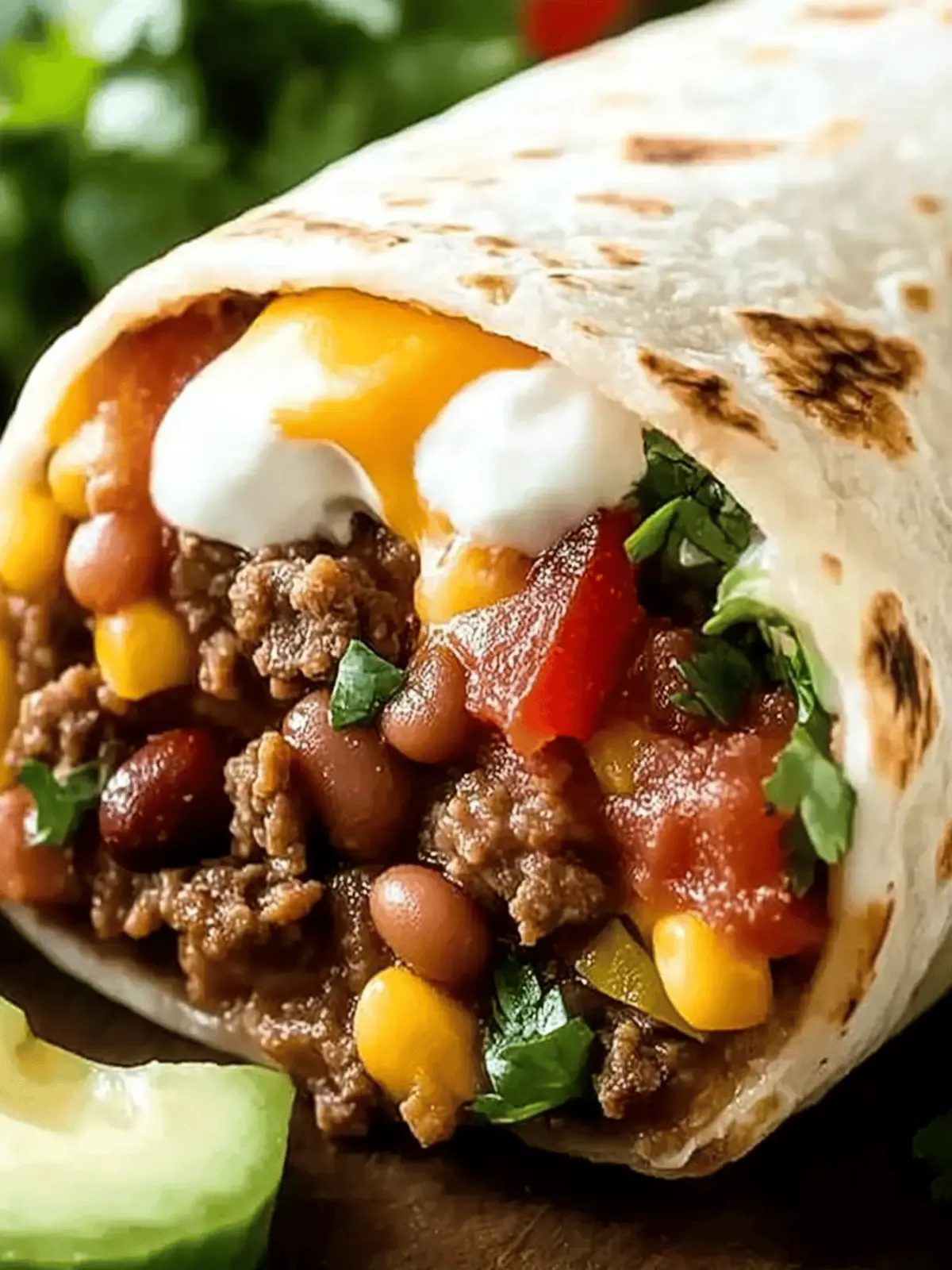 Beef, Bean, and Cheese Burritos