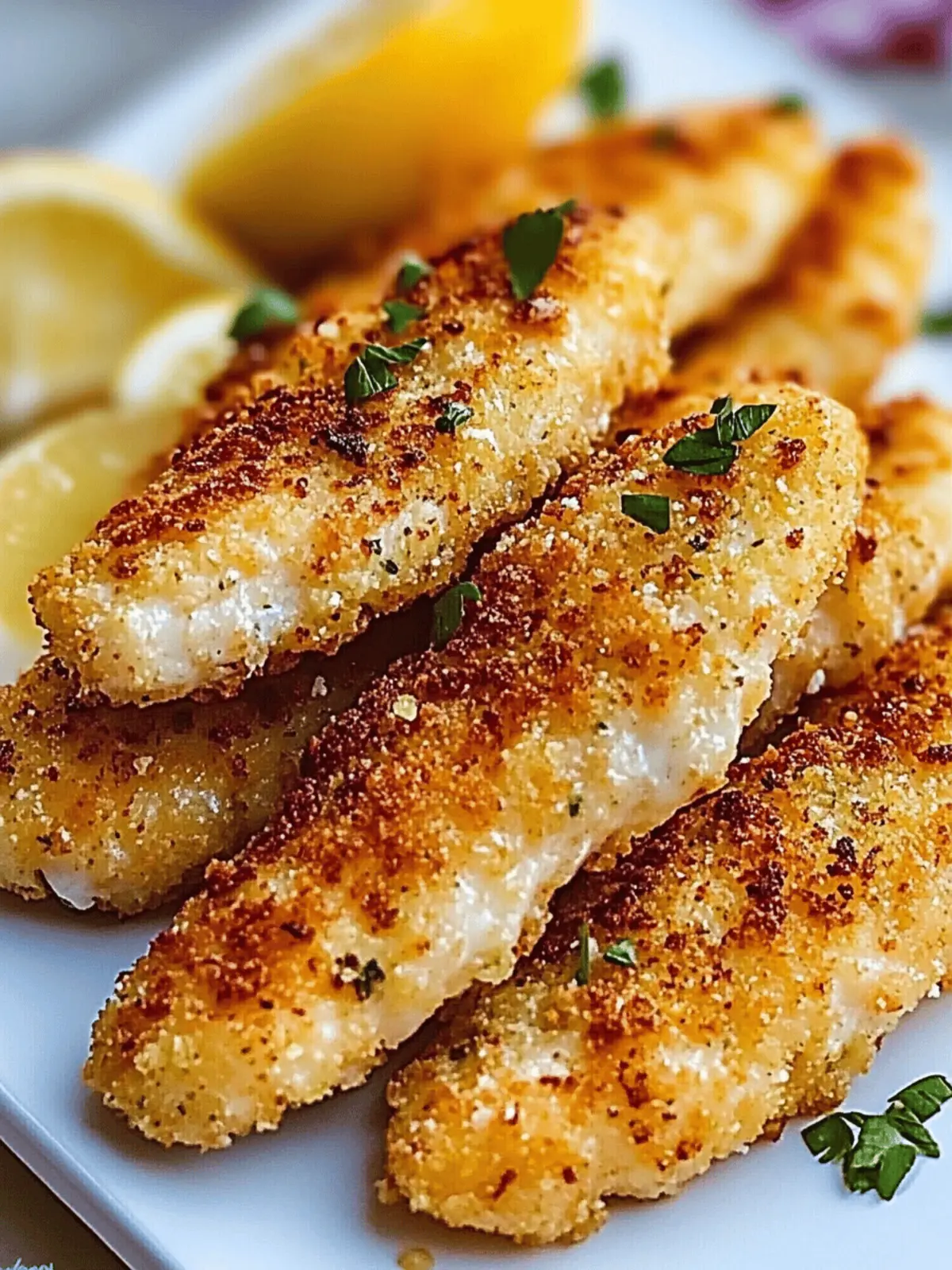 Lemon Garlic Parmesan Chicken Tenders