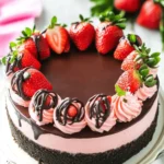Chocolate Covered Strawberry Cheesecake