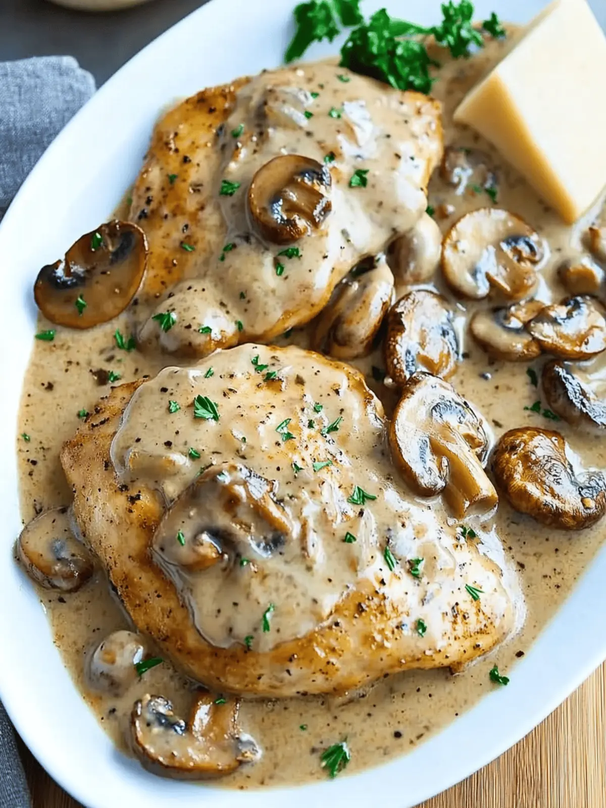 Mouthwatering Mushroom Asiago Chicken in Just 30 Minutes