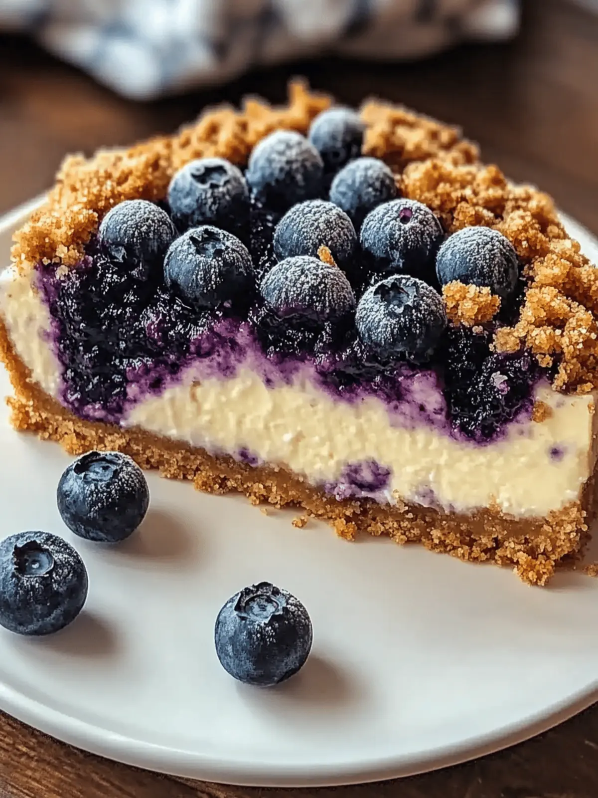 Blueberry Crumble Cheesecake