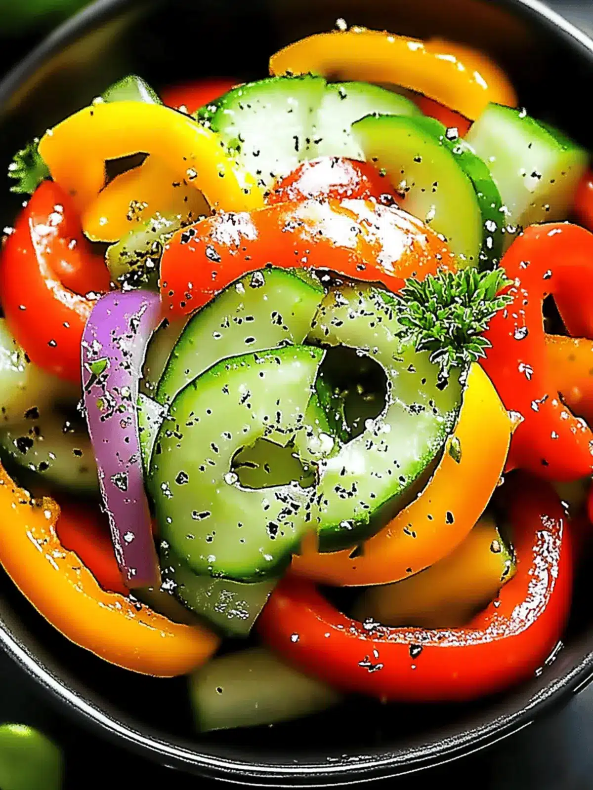 Cucumber Sweet Pepper Salad for a Zesty Summer Refresh