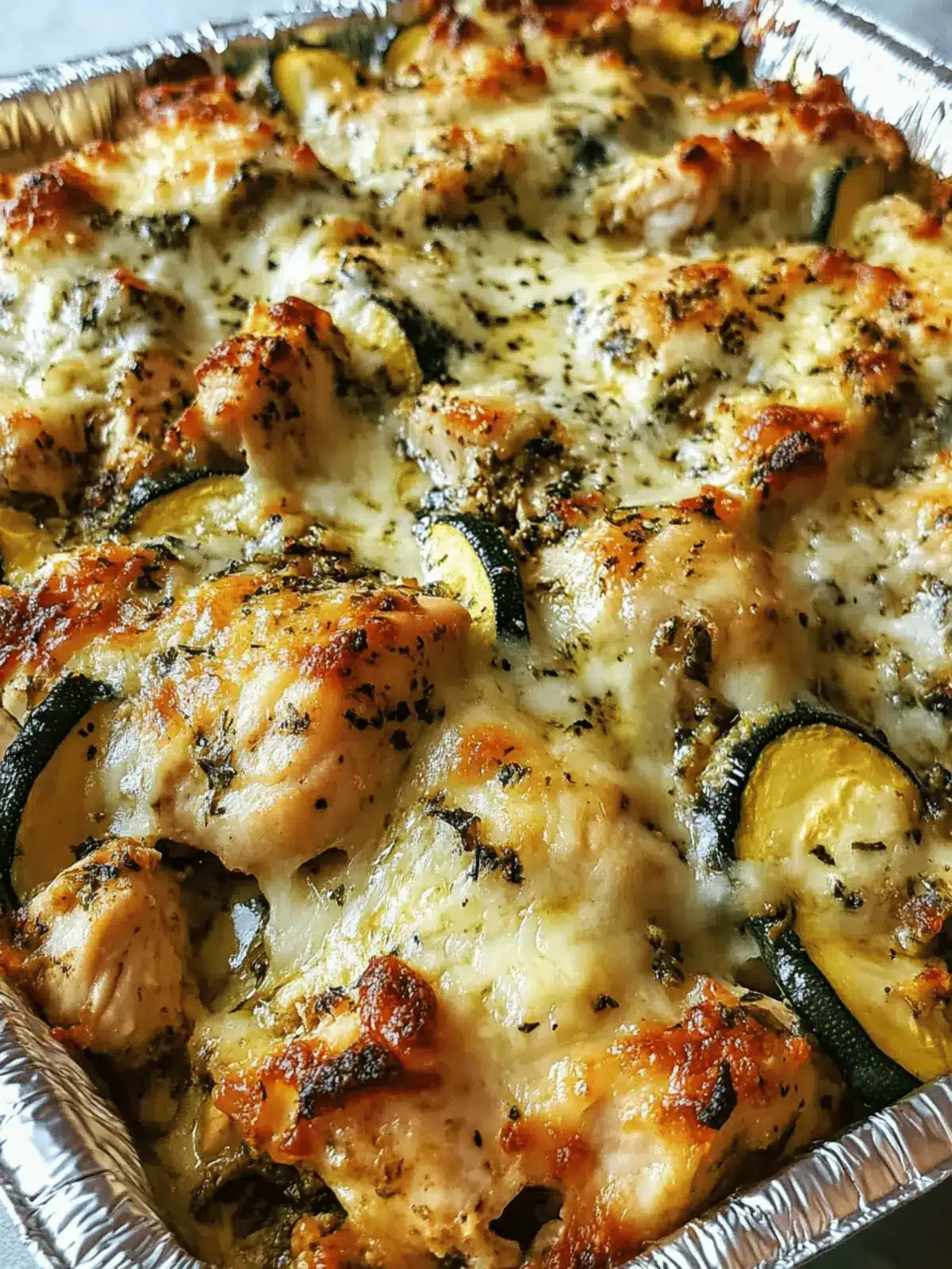 Easy Italian Chicken and Zucchini Bake