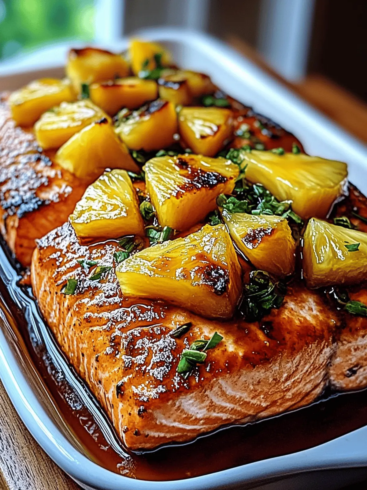Honey Pineapple Salmon