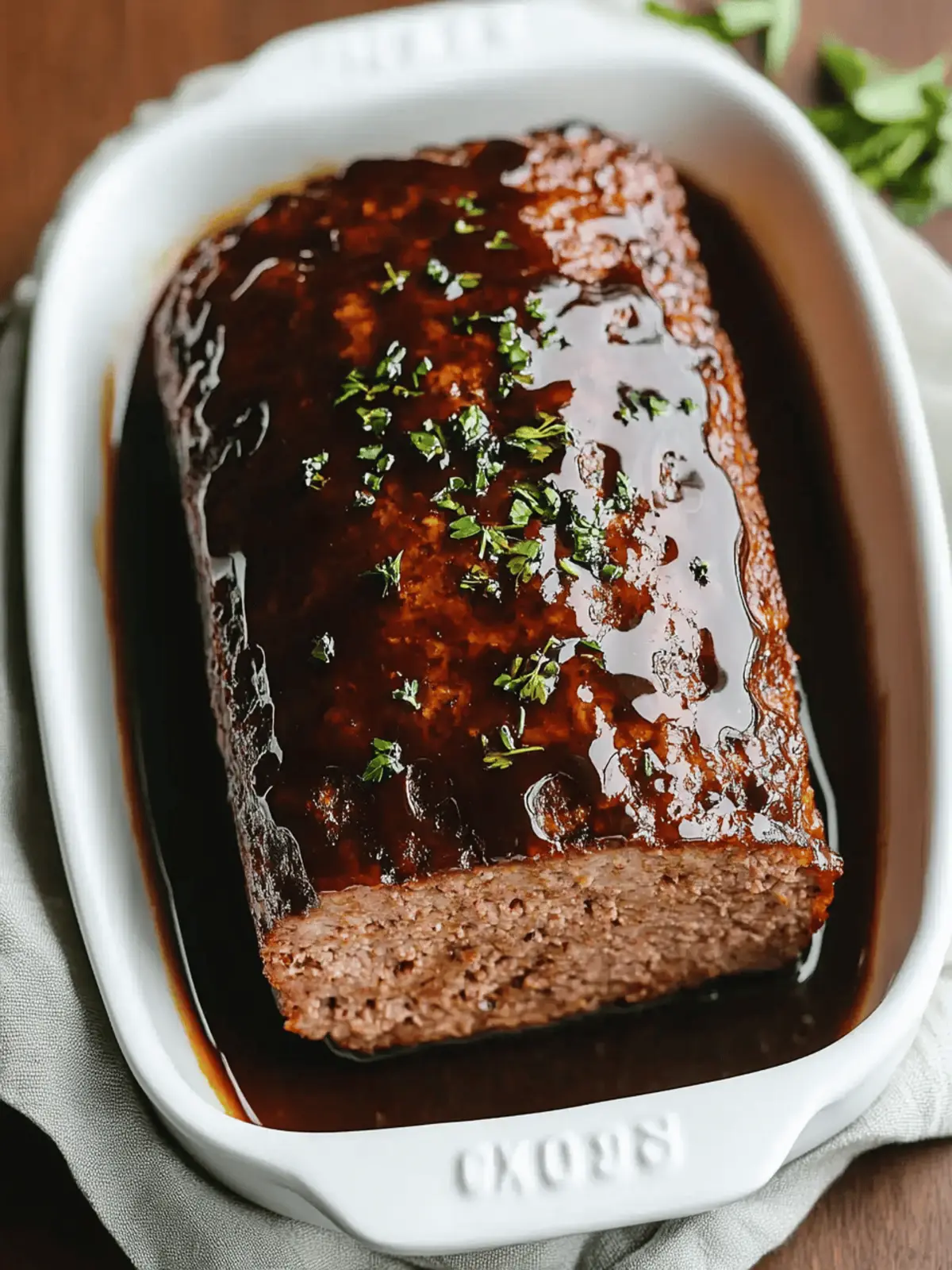 Balsamic Glazed Meatloaf