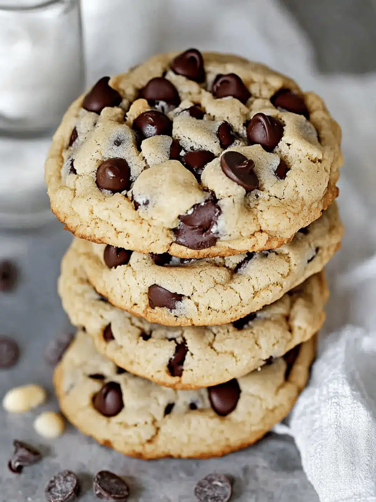 Thick Chocolate Chip Cookies