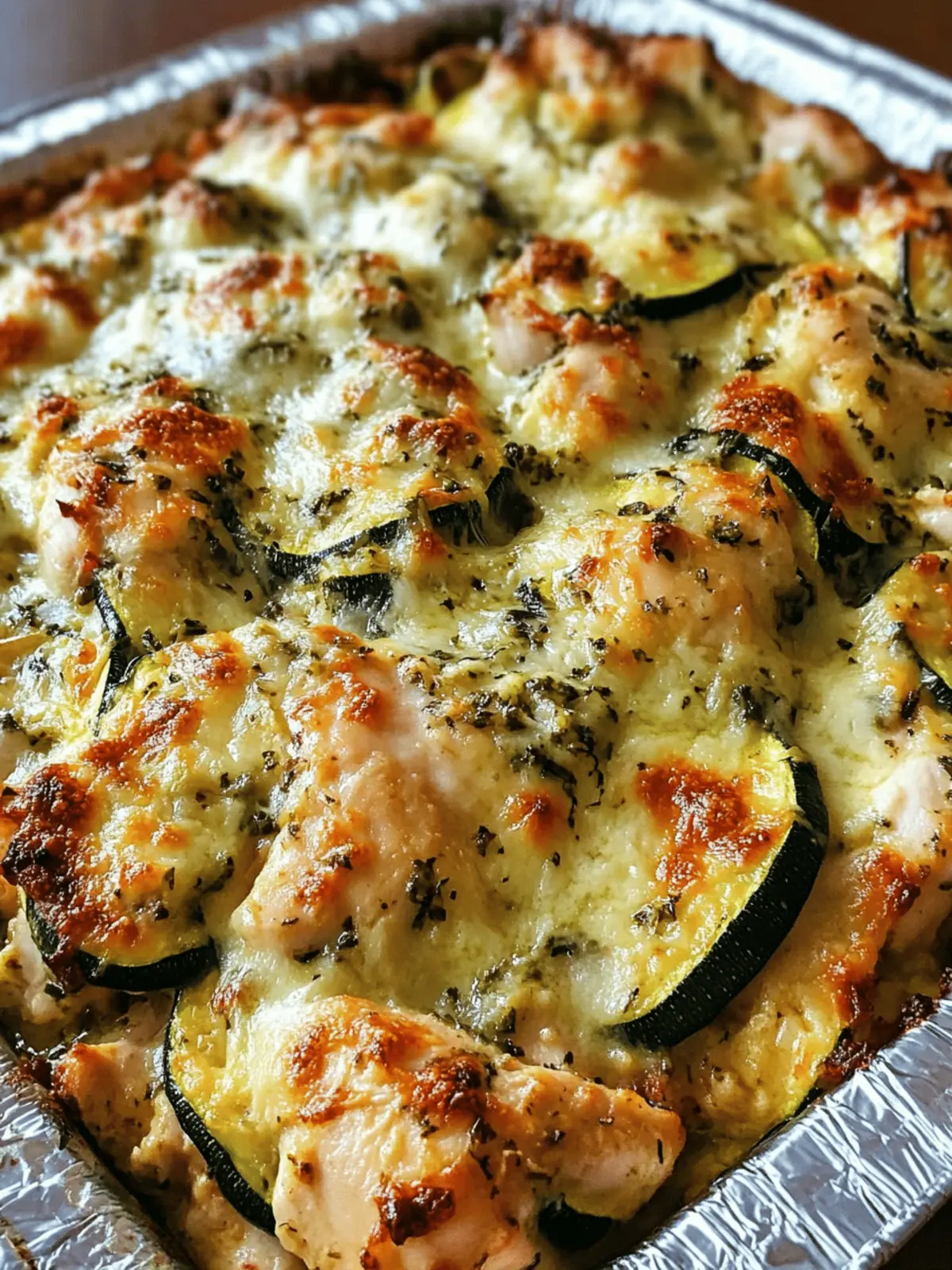 Easy Italian Chicken and Zucchini Bake
