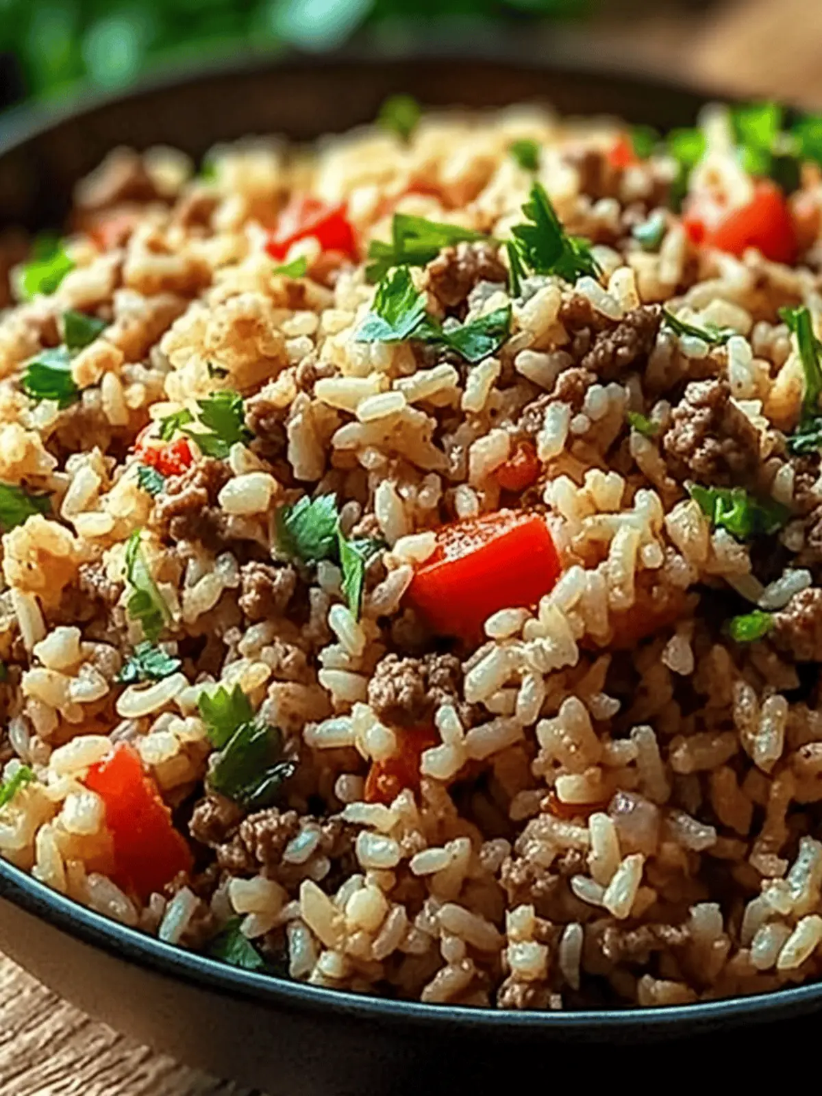 Mouthwatering Dirty Rice with Ground Beef – Comfort in a Bowl