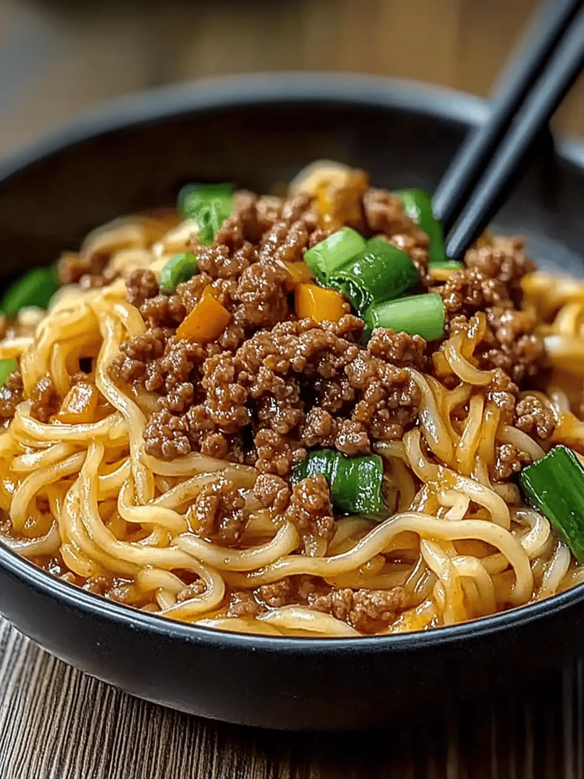 Mongolian Ground Beef Noodles: 20-Minute Family Delight
