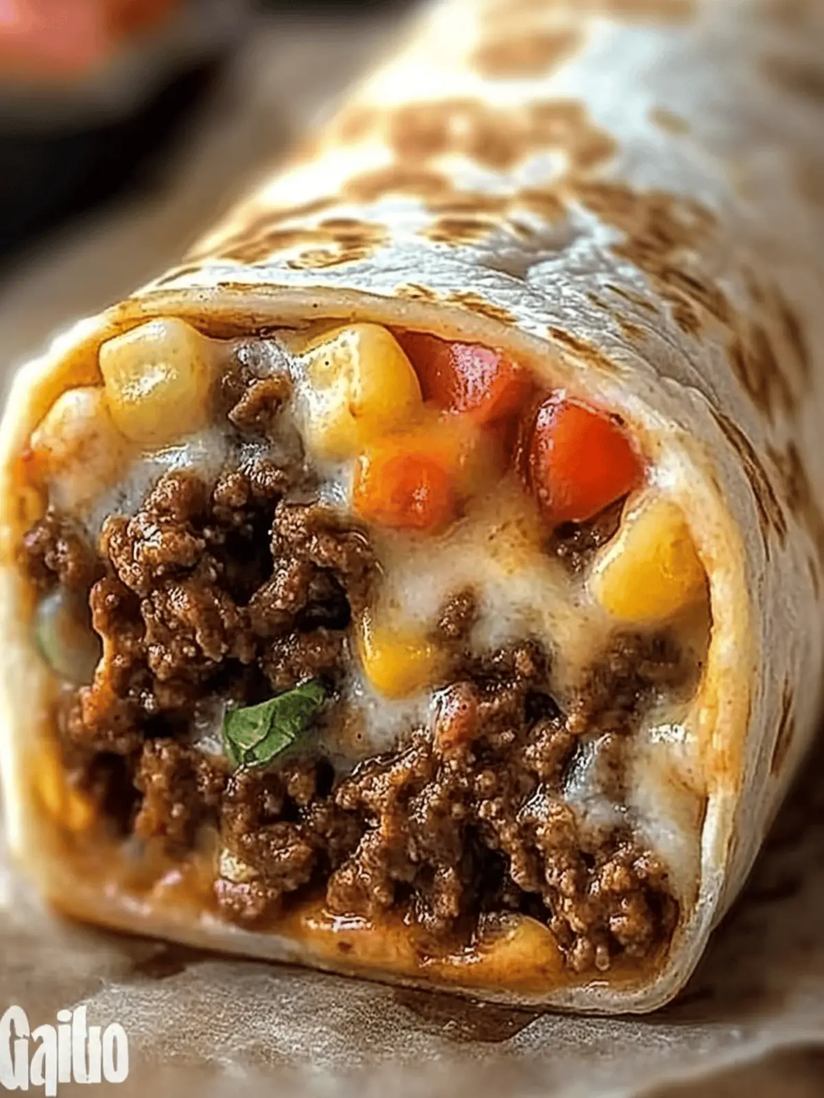 Beefy Melt Burrito