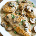 Mushroom Asiago Chicken